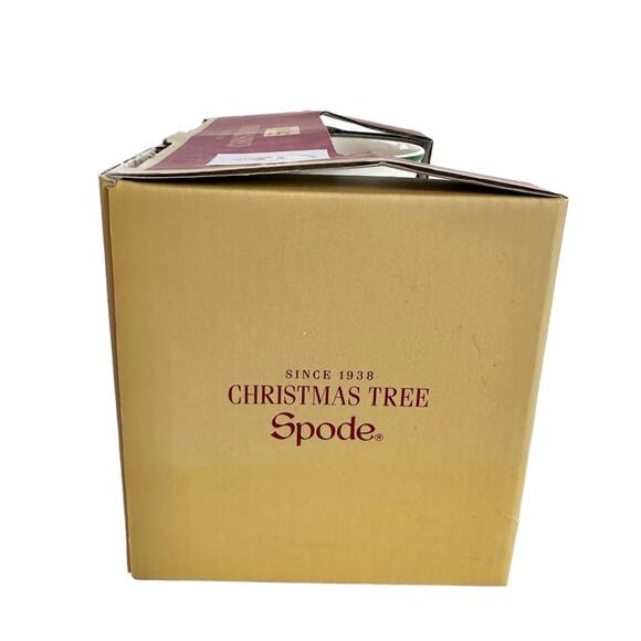 Spode Christmas Tree Mug and Puppy In Boot Ceramic Ornament Set In Box New - Picture 7 of 11